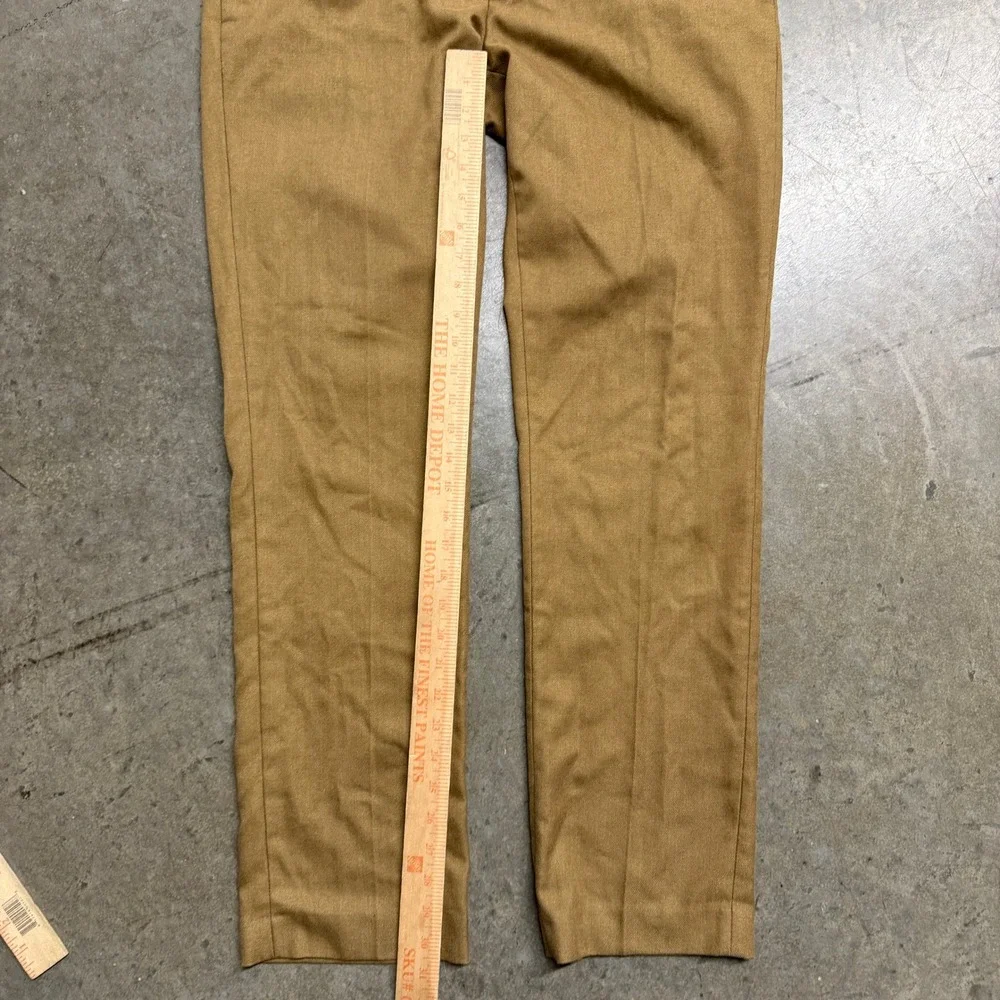 Paisley & Gray Mens Slim Fit Dress Pants Camel Tan Textured Trousers 34x32